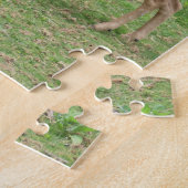 herten, damherten in de buitenlucht legpuzzel (Zijkant)