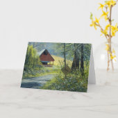 "Herten die" de Lege Kaart van de Nota kruisen (Gele Bloem)