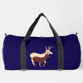 Herten Dk Blauwe Duffle Tas (Achterkant)