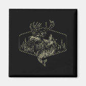 Herten Eend Vissen Jagen Lost De Meeste Van Mijn P Magneet (Voorkant)