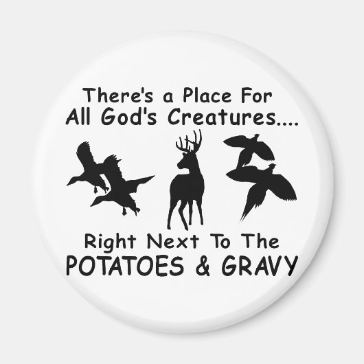 HERTEN-, EENDEN- EN FAZANTENJACHT MAGNEET (Voorkant)