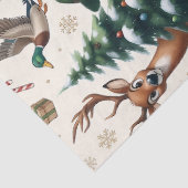 Herten, eenden & jager tissuepapier (Detail)