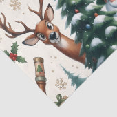 Herten, eenden & jager tissuepapier (Detail)
