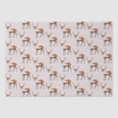 Herten Eland Kerstmis Tissuepapier (Voorkant)