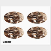 Herten Elk Moose Antlers Jacht Gift Ideas Jagers Ovale Sticker (Vel)