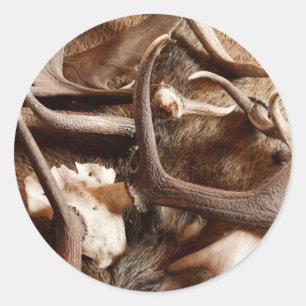 Herten Elk Moose Antlers Jacht Gift Ideas Jagers Ronde Sticker