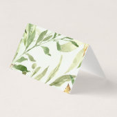 Herten en bladeren Baby shower Verjaardagstafel Nu Kaart (Achterkant)