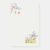 Herten en Bloemen Post-it Notities Post-it® Notes (Voorkant)