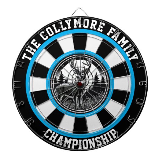 Herten en bossen Target Art Dartbord (Voorkant)