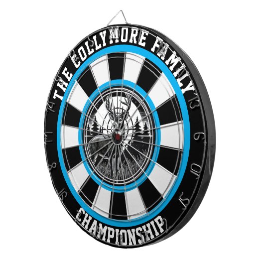 Herten en bossen Target Art Dartbord (Voorkant Rechts)