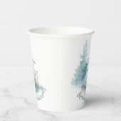 Herten en dennen Bomen Vakantie Papier Cups Papieren Bekers (Rechts)