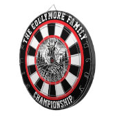 Herten en doel rustieke kunstwerken dartbord (Voorkant Rechts)