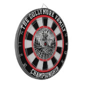 Herten en doel rustieke kunstwerken dartbord (Voorkant Links)