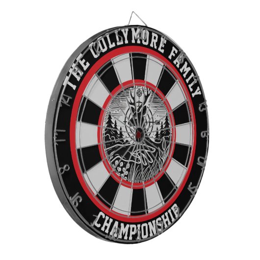 Herten en doel rustieke kunstwerken dartbord (Voorkant Links)