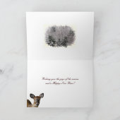 Herten en Frosty Hills seizoenen Feestdagen Kaart (Binnen)