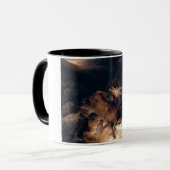 Herten en Honden in een Berg Torrent Mok (Voorkant links)