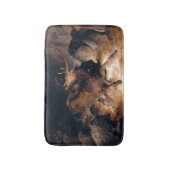 Herten en Honden in een Torrential Mountain River Badmat (Voorkant Verticaal)