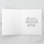 Herten en huisje - Kerstzegeningen Kaart (Binnen)