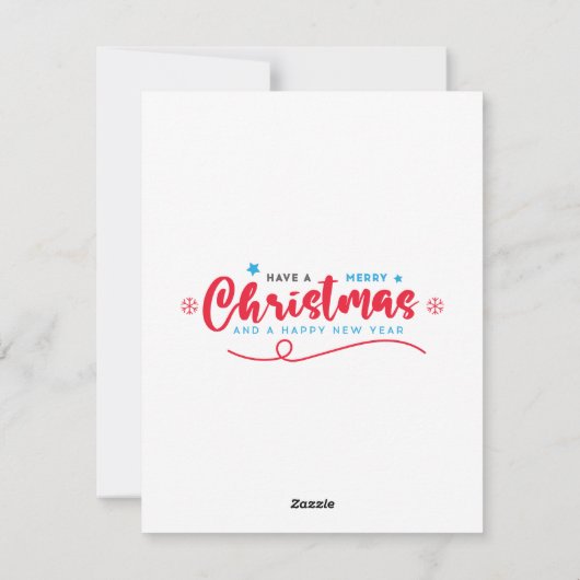 Herten en kardinaal kerst Kaart (Achterkant)