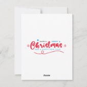 Herten en Kardinaalvogel Kerstkaart (Achterkant)
