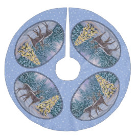 Herten en kerstboom sneeuwvlokken rok