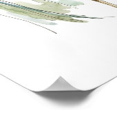 Herten en Reeëwaterverf Wandkunst Poster (Hoek)