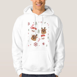 Herten en santa clausule hoodie