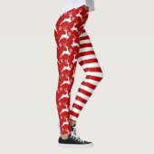Herten en strepen Kerstmis Leggings (Rechts)