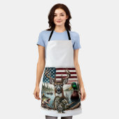 Herten en Verenigde Staten Land Schort (Gedragen)