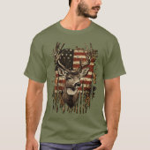 Herten en Verenigde Staten Land T-shirt (Voorkant)
