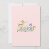 Herten en vrienden baby shower kaart (Achterkant)