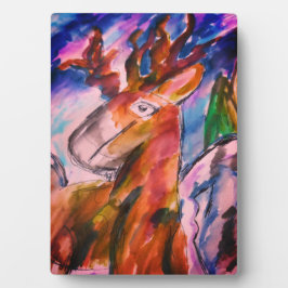 Herten en winter fotoplaat