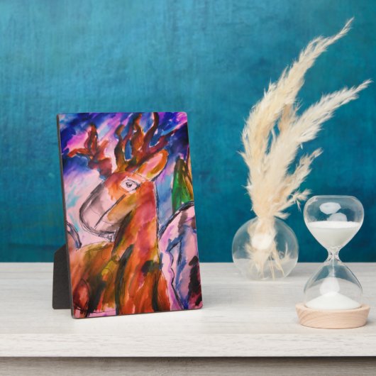 Herten en winter fotoplaat (Zijkant)