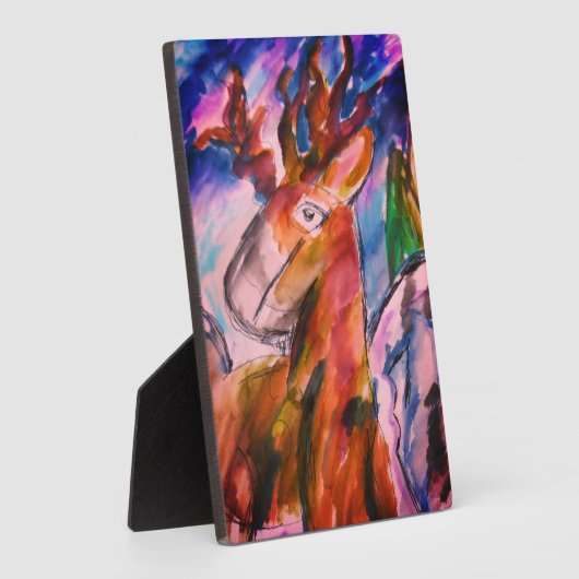 Herten en winter fotoplaat (Zijkant)