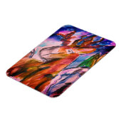 Herten en winter magneet (Linkerzijde)