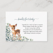 Herten Eucalyptus Groene Boeken voor Baby Informatiekaartje (Voorkant)