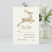 Herten Fall Wedding RSVP-kaarten RSVP Kaartje (Staand voorkant)
