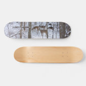 Herten familie in sneeuw skateboard (Horizontaal)