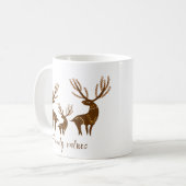 Herten familie koffiemok (Voorkant links)