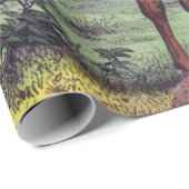 Herten familie verjaardag cadeaupapier (Rol Hoek)