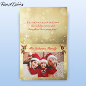 Herten, Fawn, Doe, Rendier Lover 🦌 Goud Feestelij Feestdagen Kaart