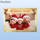 Herten, Fawn, Doe, Rendier Lover 🦌 Goud Feestelij Feestdagen Kaart