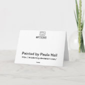 Herten Feestdagen Kaart (Achterkant)