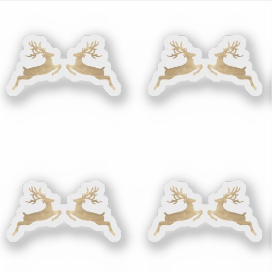 Herten Feestdagen Kerstenvelop Winter Sticker (Voorkant)