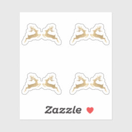 Herten Feestdagen Kerstenvelop Winter Sticker