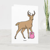 Herten Fitness Dumbbell Kaart (Achterkant)