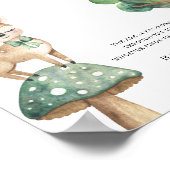 Herten - fopspeen jacht baby shower spel poster (Hoek)