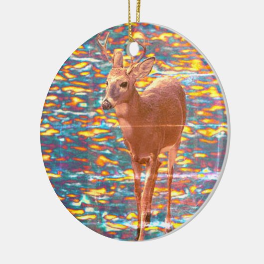 Herten Foto Kerst Ornament (Links)