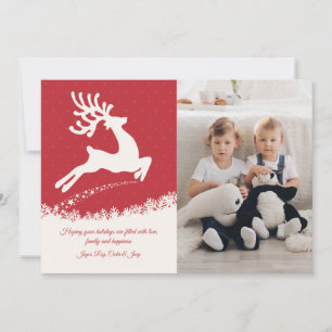 Herten Foto Kerstkaart