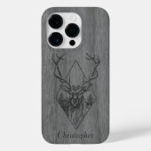 Herten - gegraveerd hout - houten Case-Mate iPhone case (Achterkant)